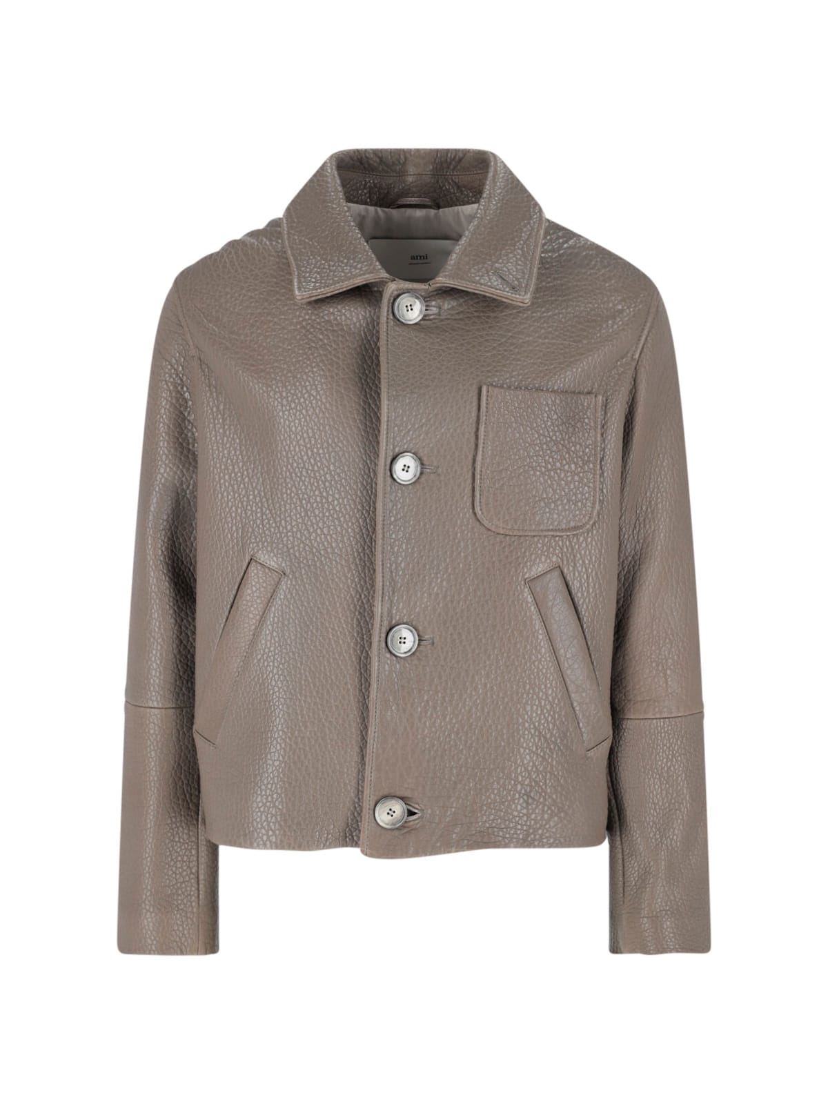 Ami Alexandre Mattiussi Leather Jacket