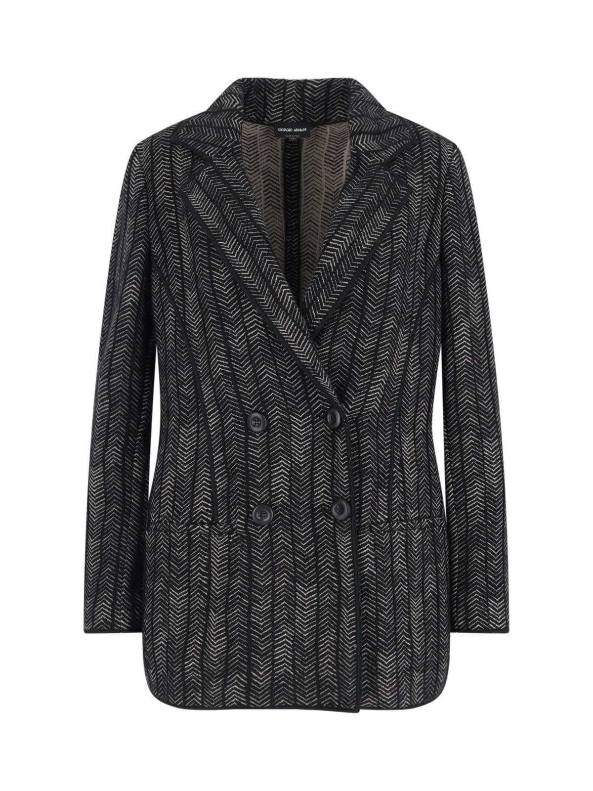Giorgio Armani Double-breasted Cashmere And Viscose Blazer
