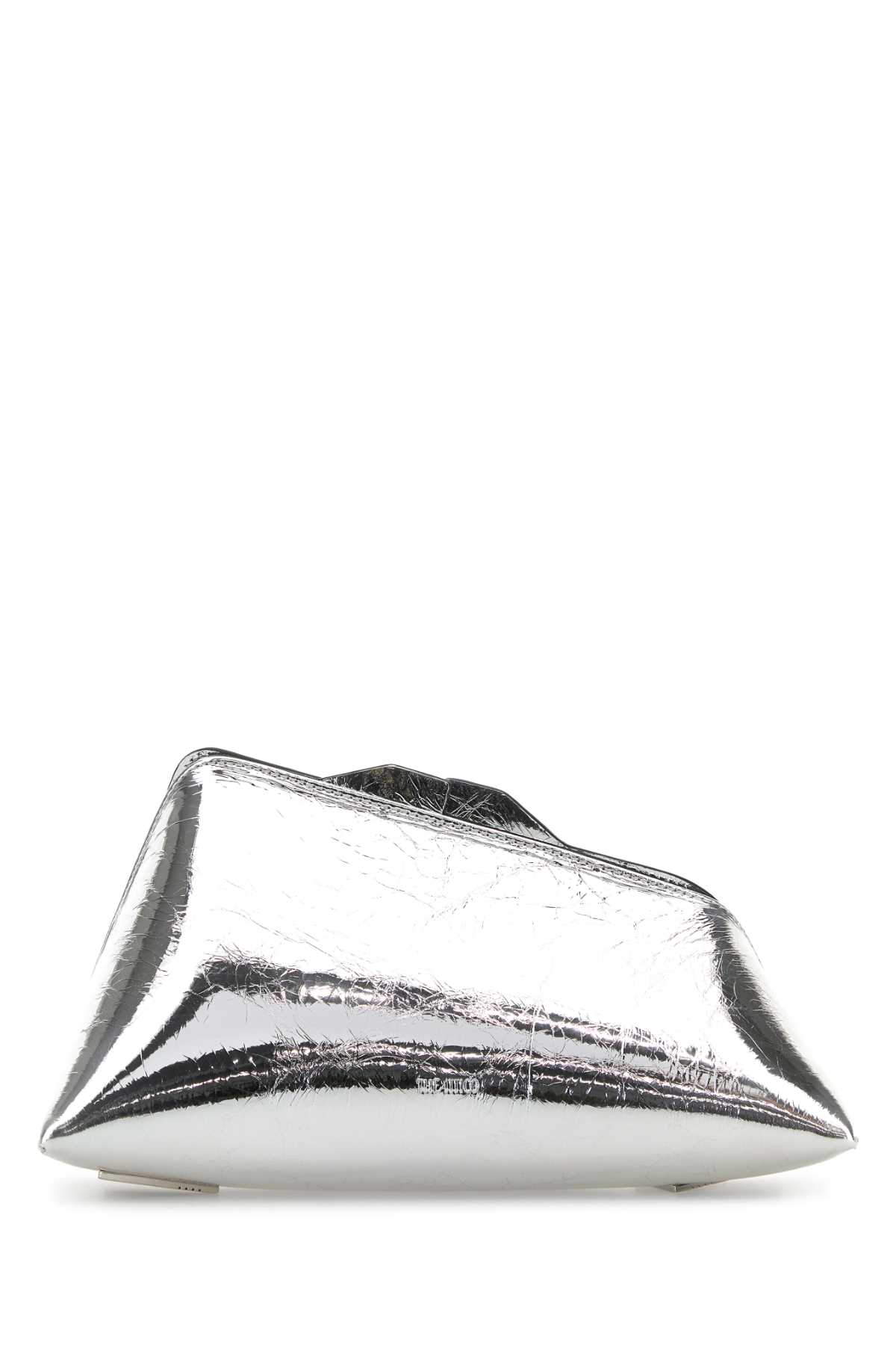 The Attico Silver Leather 8.30 Pm Clutch