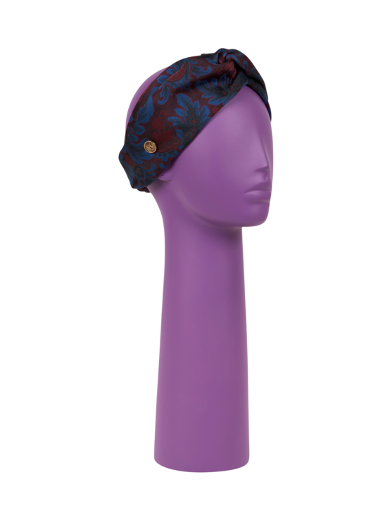 Etro, Bandeau En Jacquard De Soie Mélangée, Femme, Bordeaux