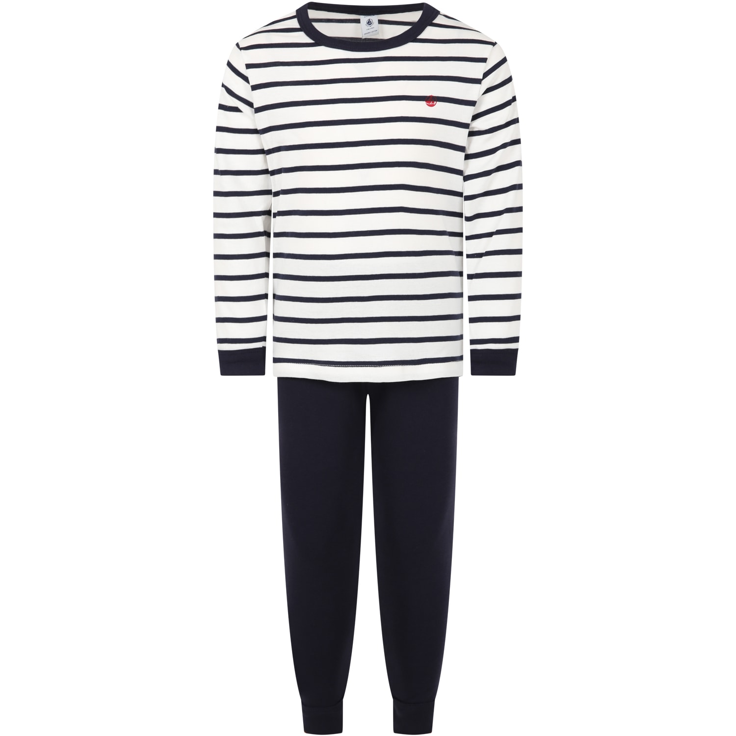 Petit Bateau Multicolor Pajamas For Boy With Logo Print