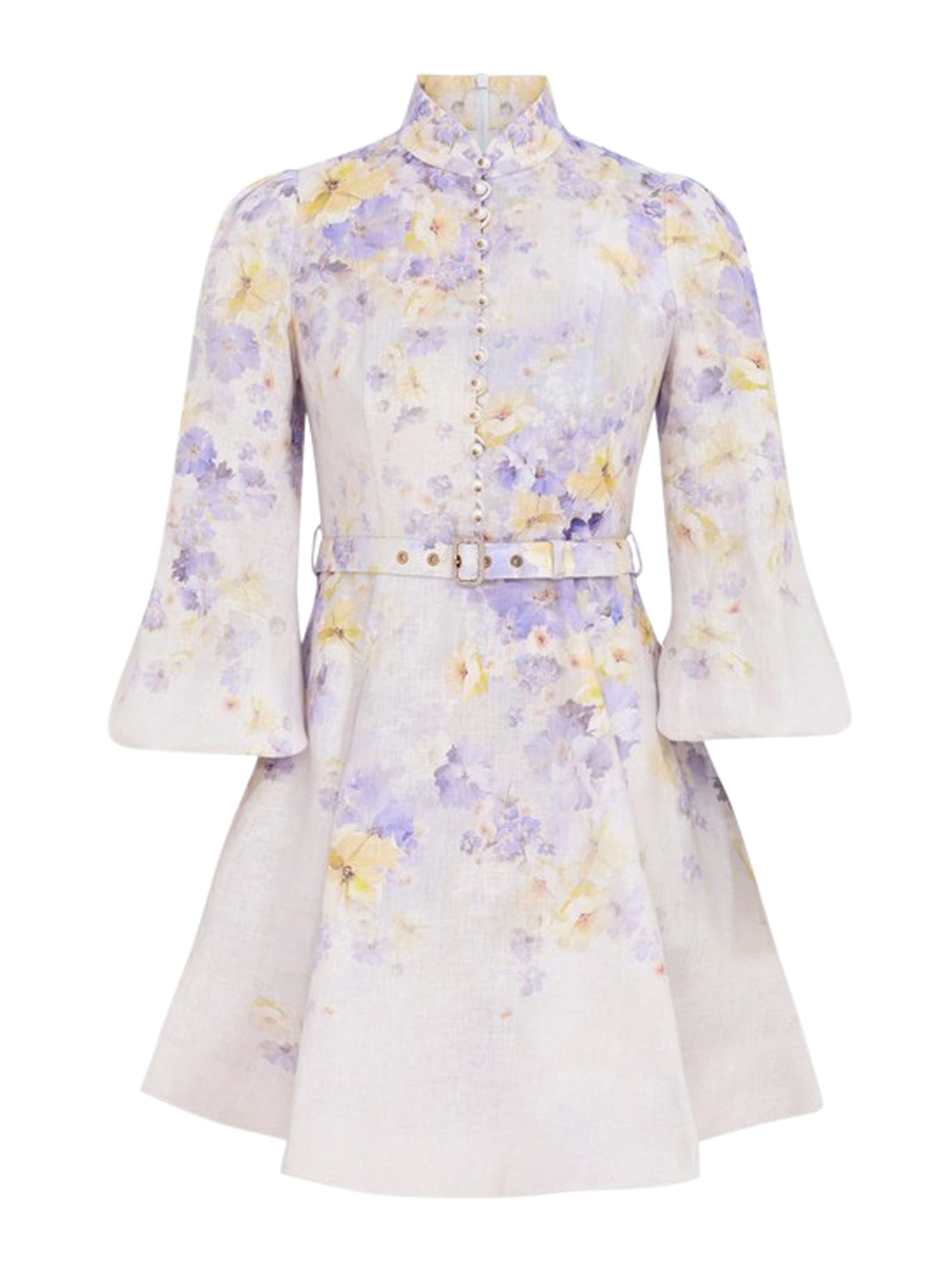 Zimmermann Crush Button Mini Dress