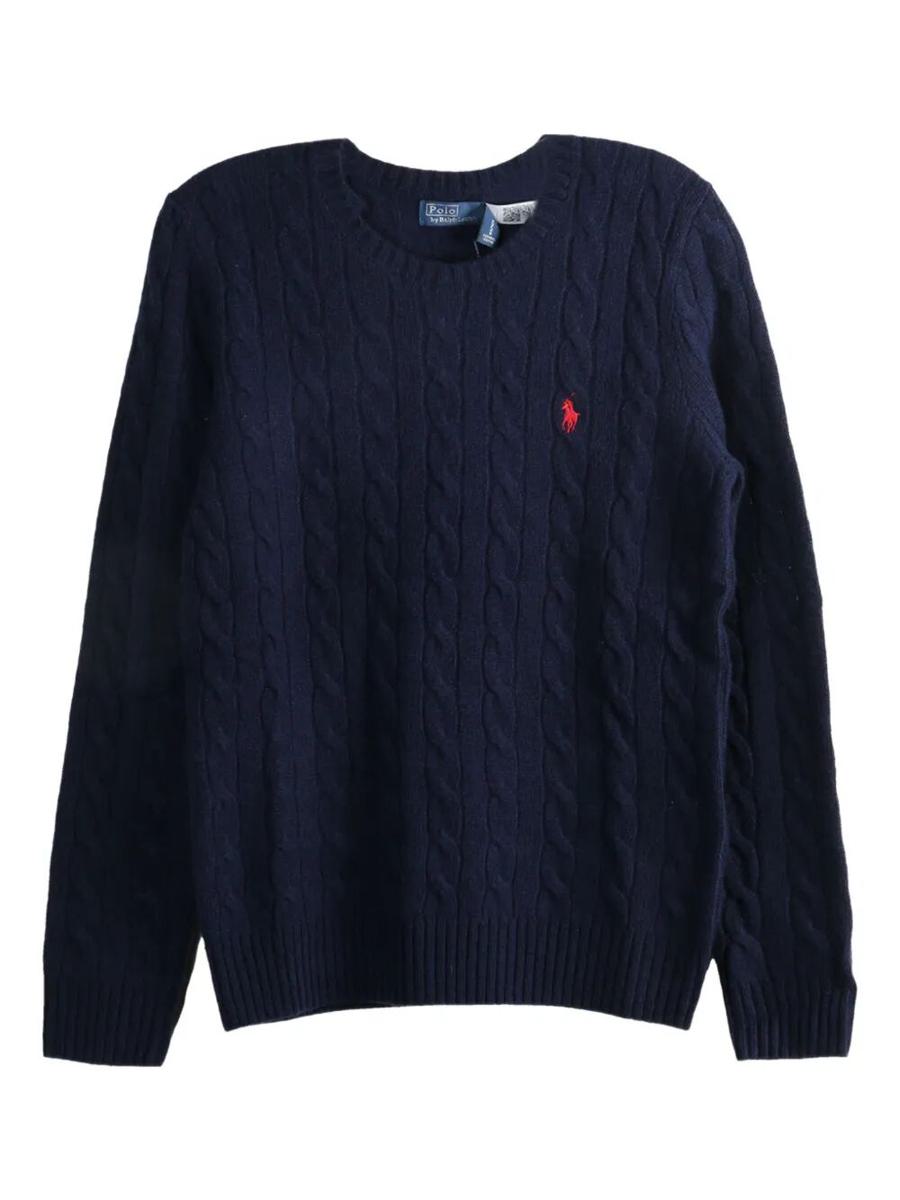 Polo Ralph Lauren Cable Wool And Cashmere Crewneck Jumper Clothing