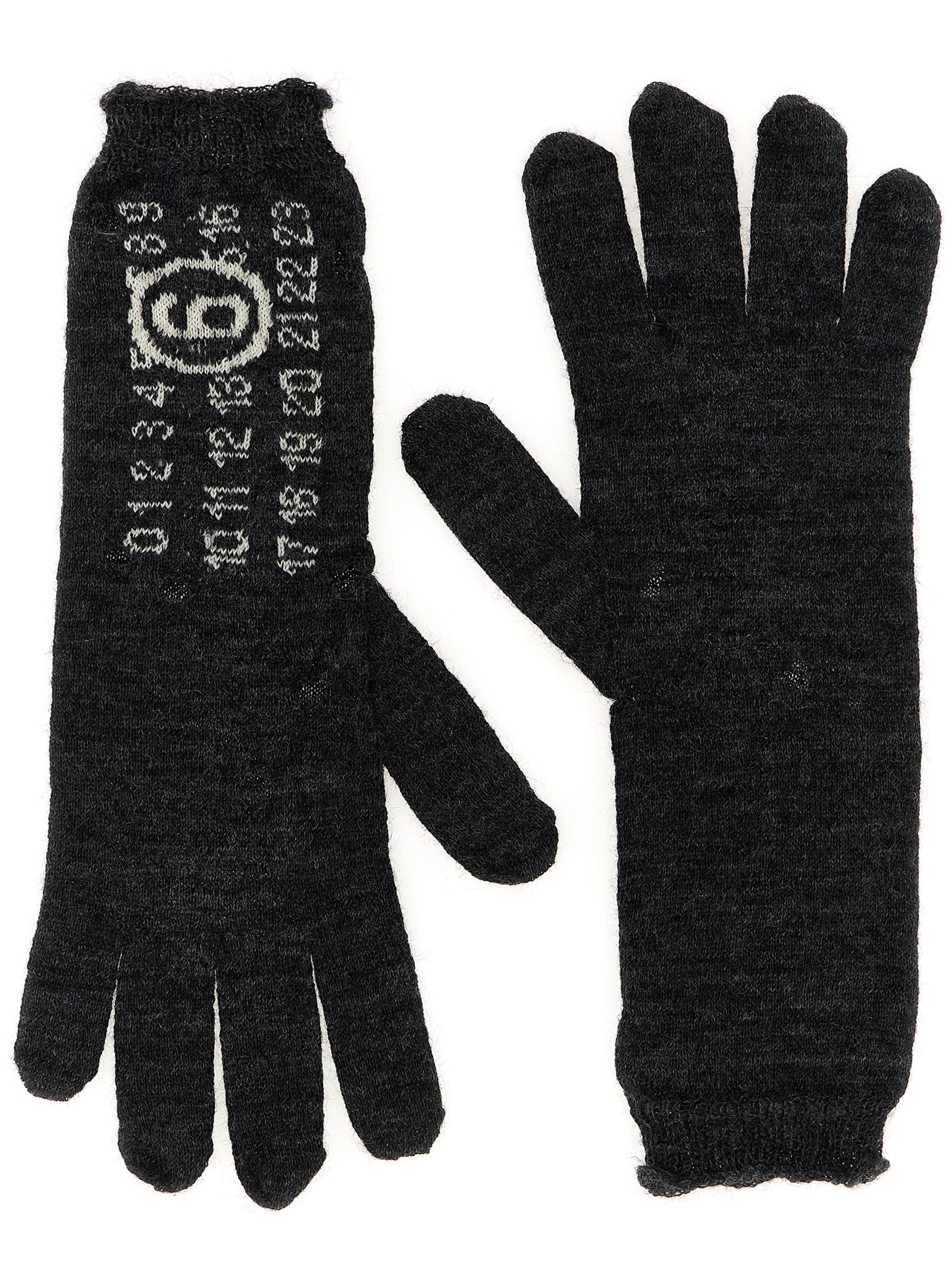 MM6 Maison Margiela numeric Signature Mm6 Gloves