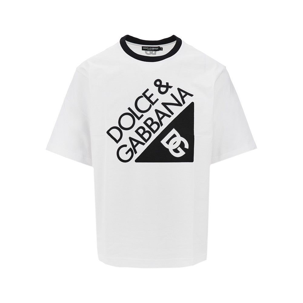 DOLCE & GABBANA 男士logo印花T恤