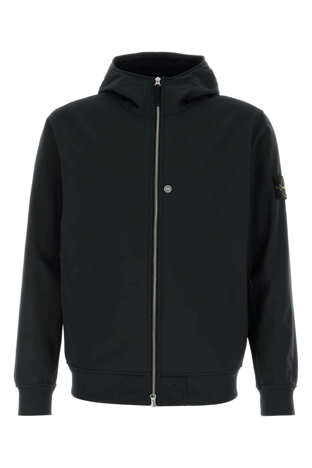 Stone Island Black Stretch Polyester Jacket