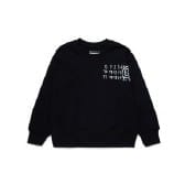 MM6 Maison Margiela Black Sweatshirt For Kids With Logo