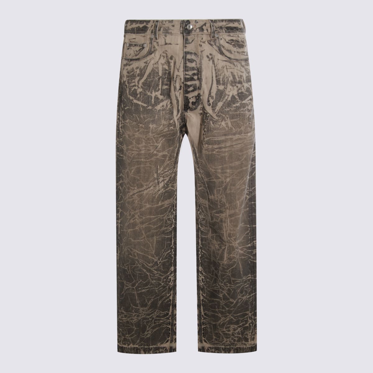 DRKSHDW Black And Gold Jeans