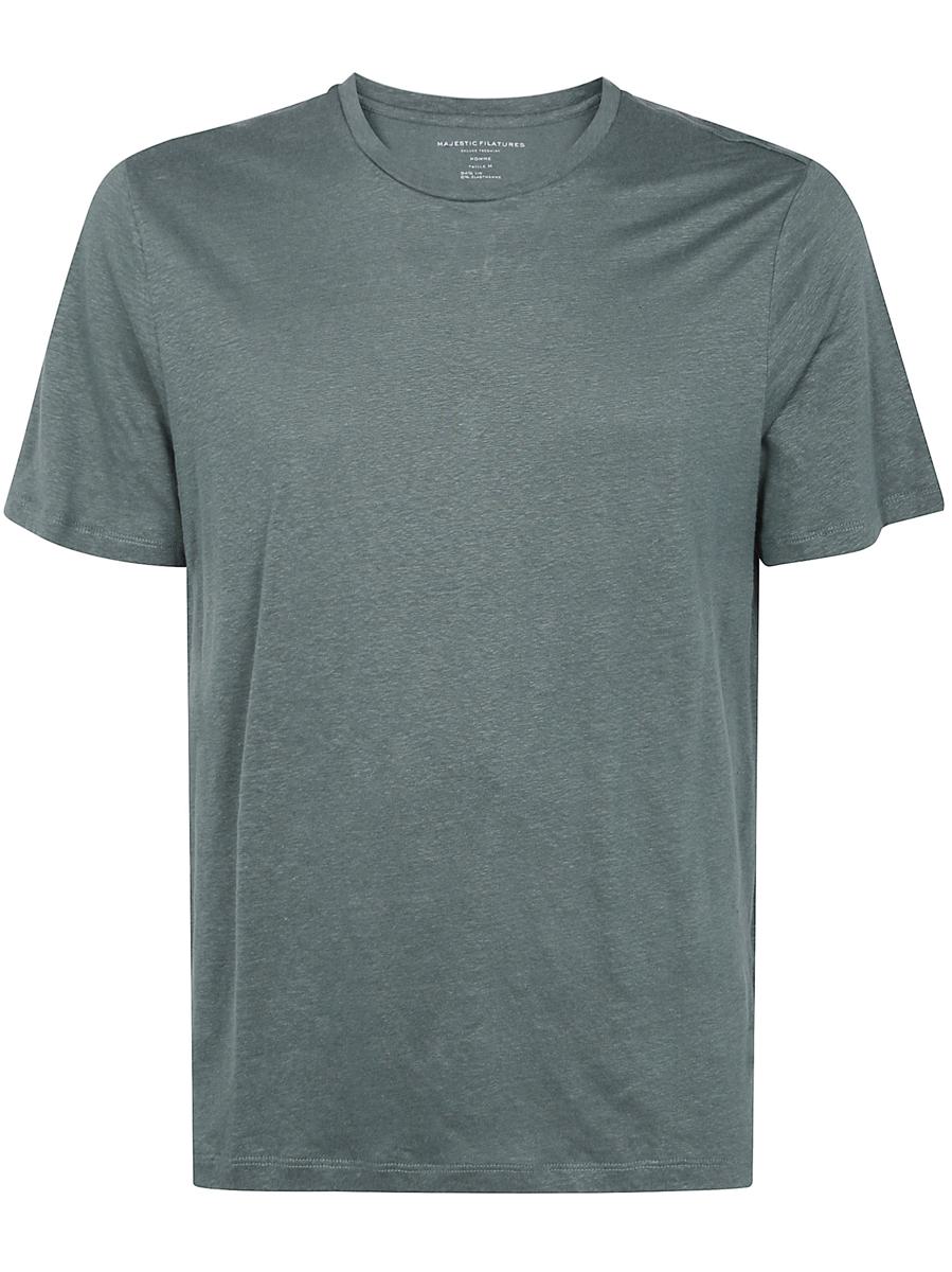 Majestic Filatures Short Sleeves Round Neck Sweater Clothing