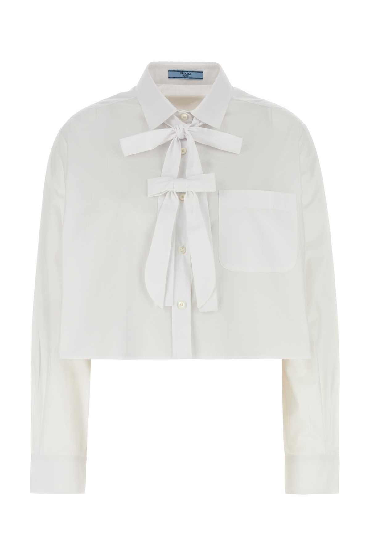 Prada White Poplin Shirt