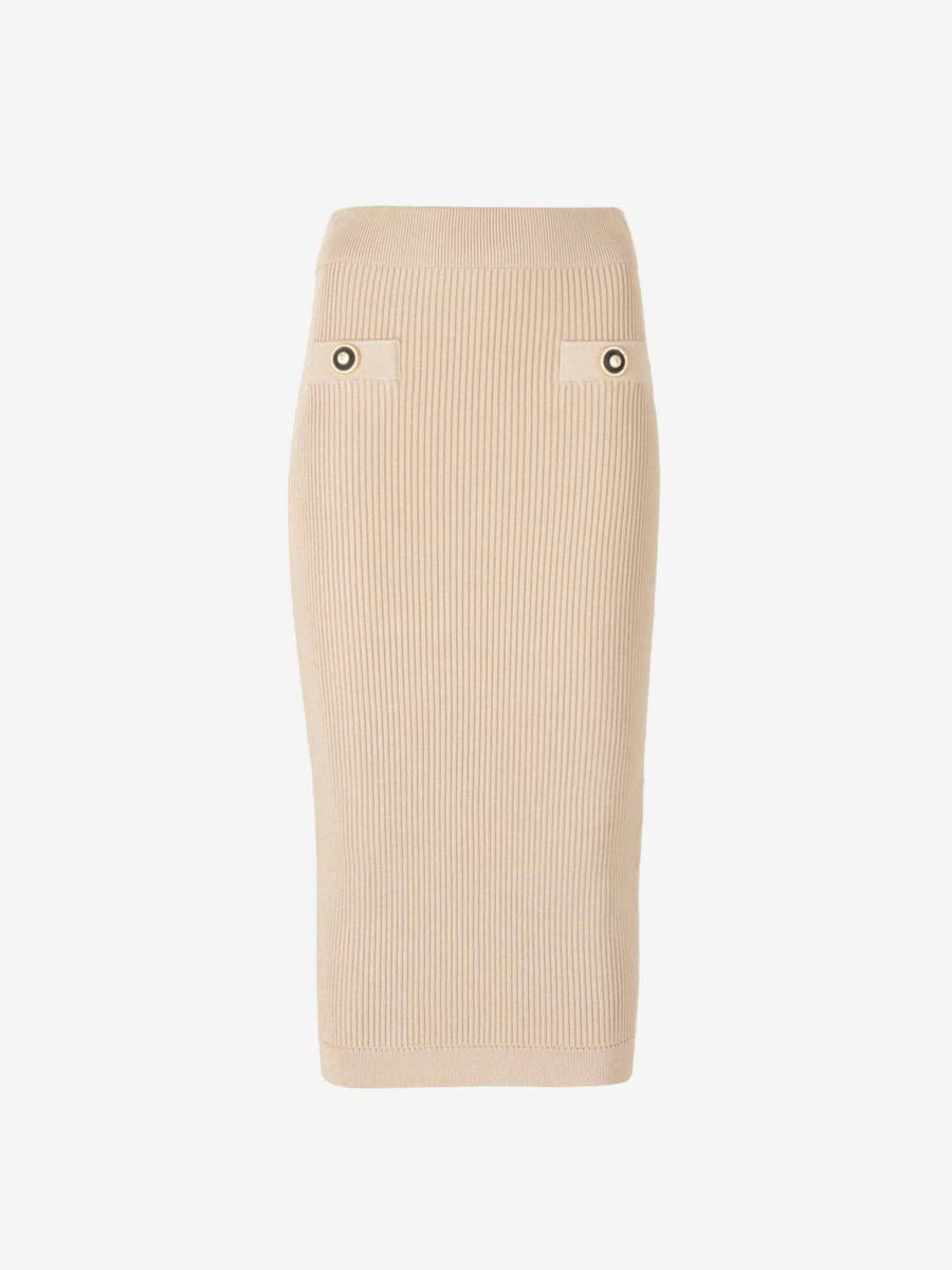 Balmain Midi Knitted Skirt