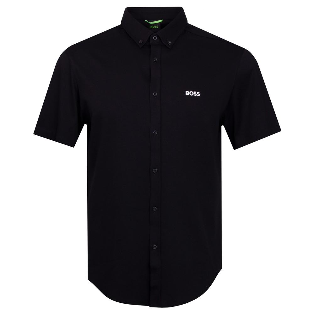 Athleisure B Motion Embroidered Logo Short Sleeve Shirt