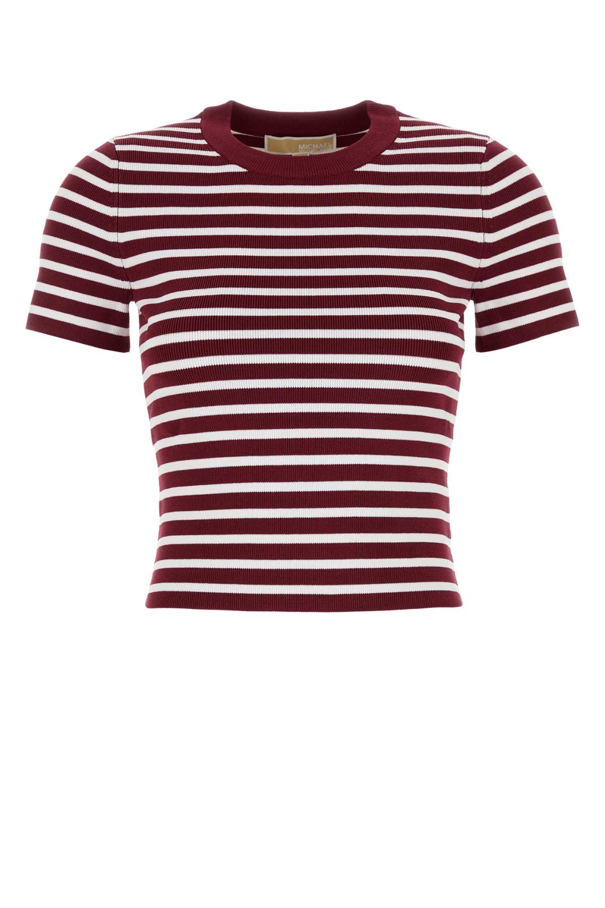 Michael Kors Embroidered Stretch Viscose Blend T-shirt