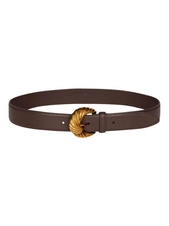Etro, Ceinture Avec Boucle Paisley, Femme, Marron, Taille 85