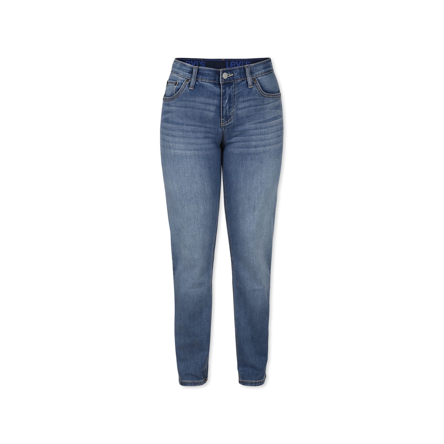 Levi's Blue 502 Jeans For Boy With Logo