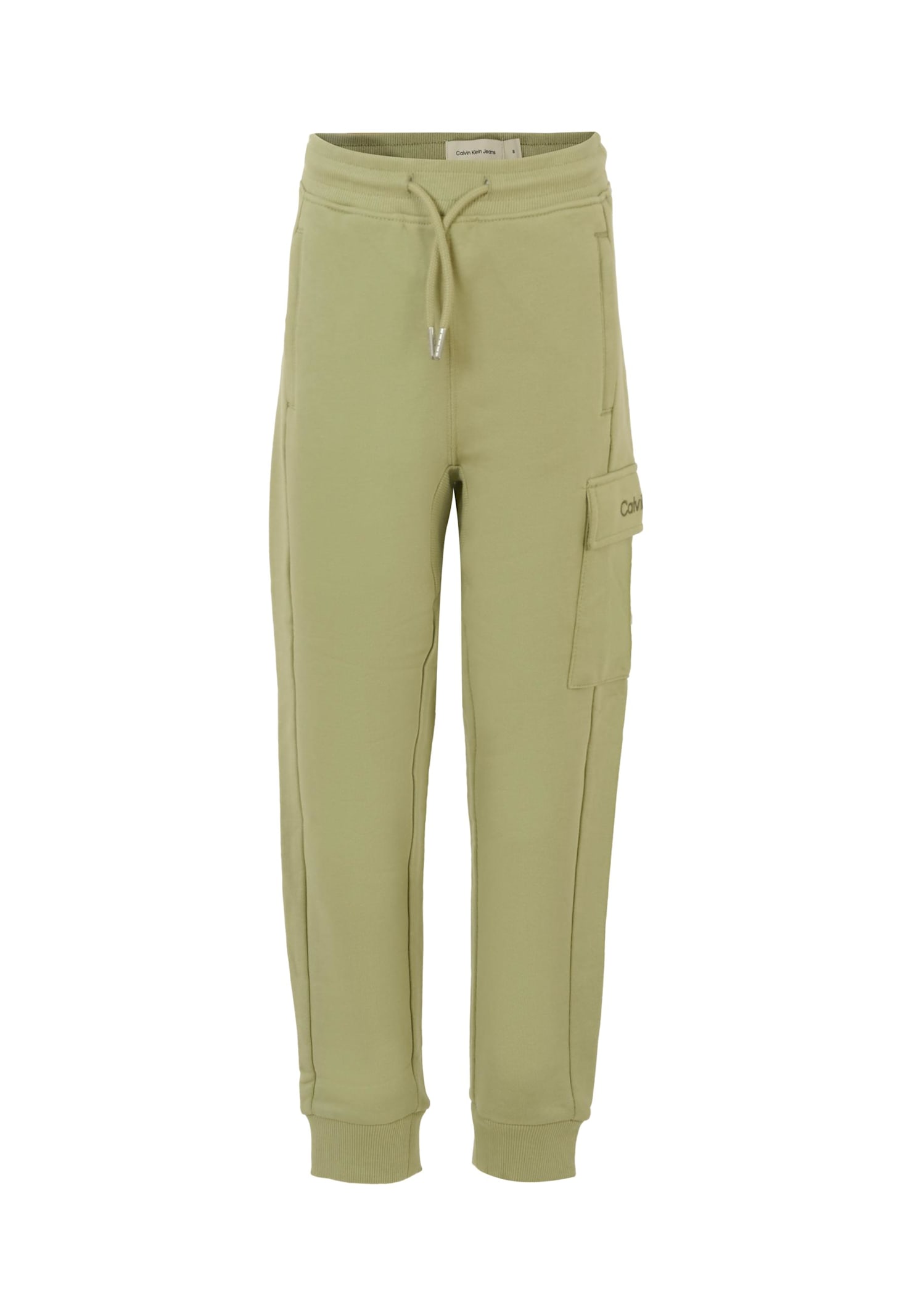 Calvin Klein Green Trousers For Kids With Logo