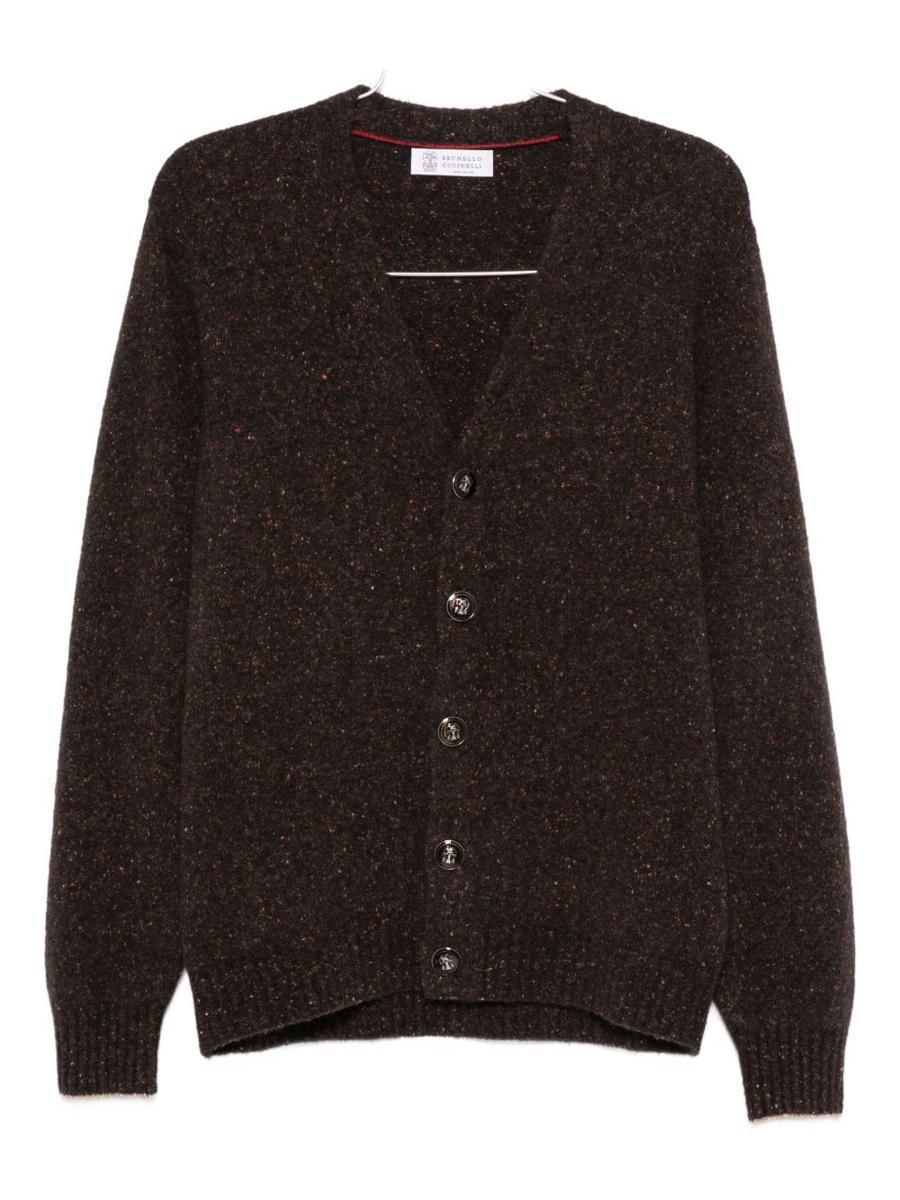 Brunello Cucinelli Wool V-Necked Cardigan