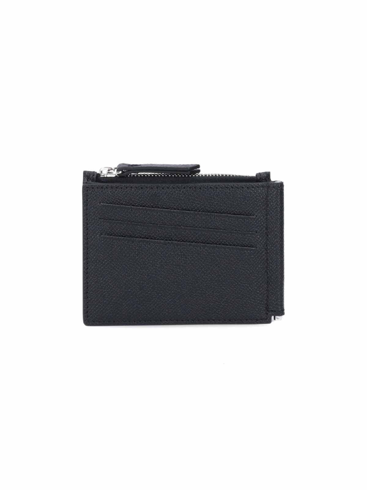 Maison Margiela Four Striches Black Leather Wallet