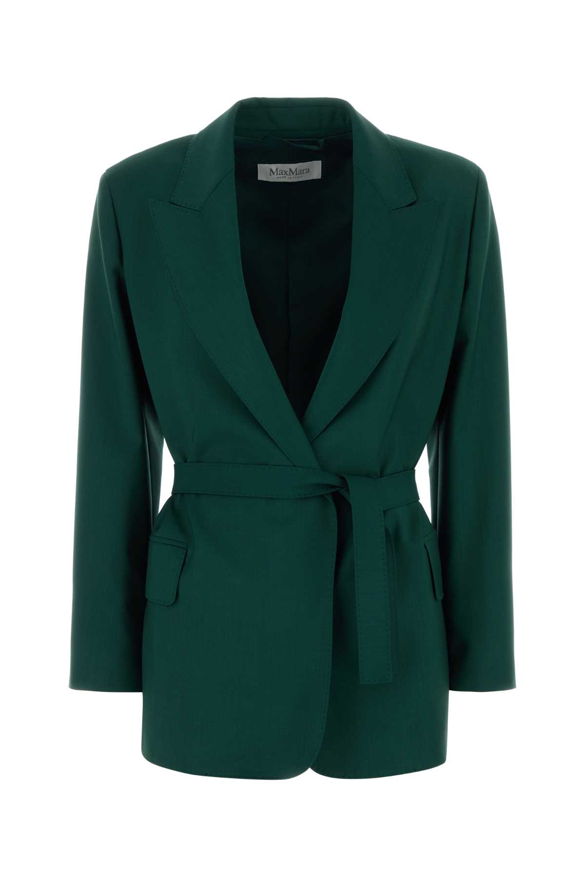 Max Mara Dark Green Wool Talento Blazer