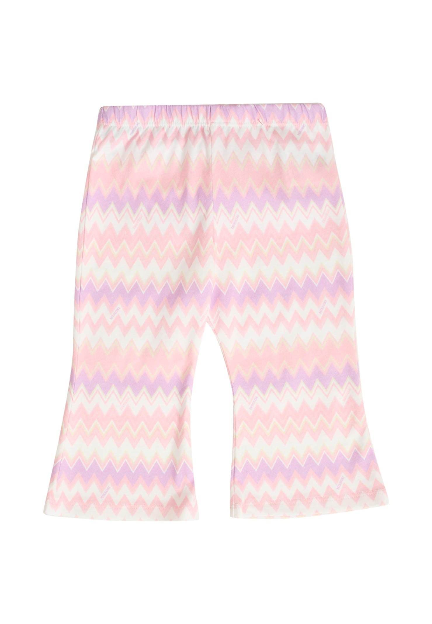 Missoni Pink Leggings For Baby Girl With Chevron Pattern