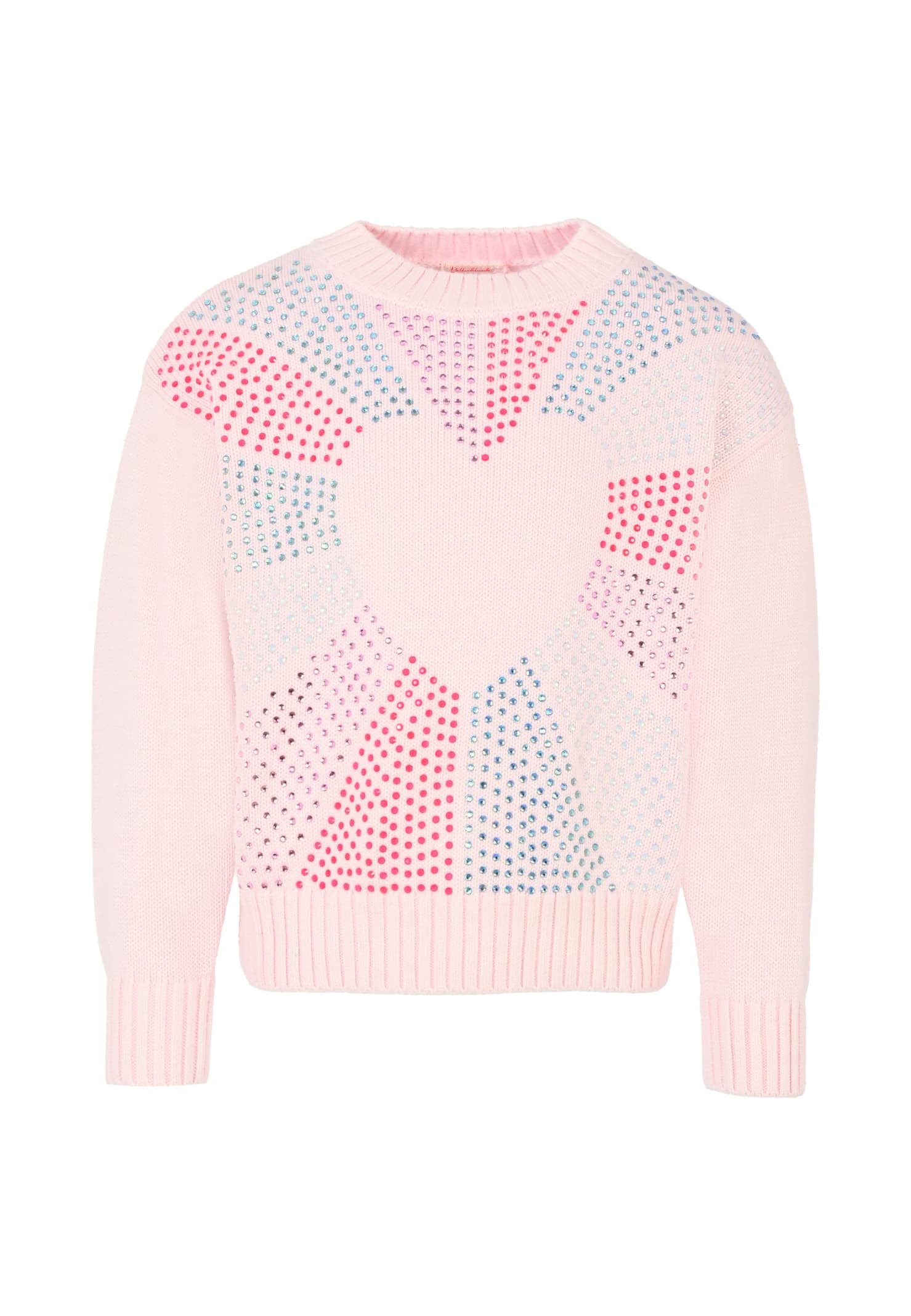 Billieblush Pink Sweater For Girl With Heart