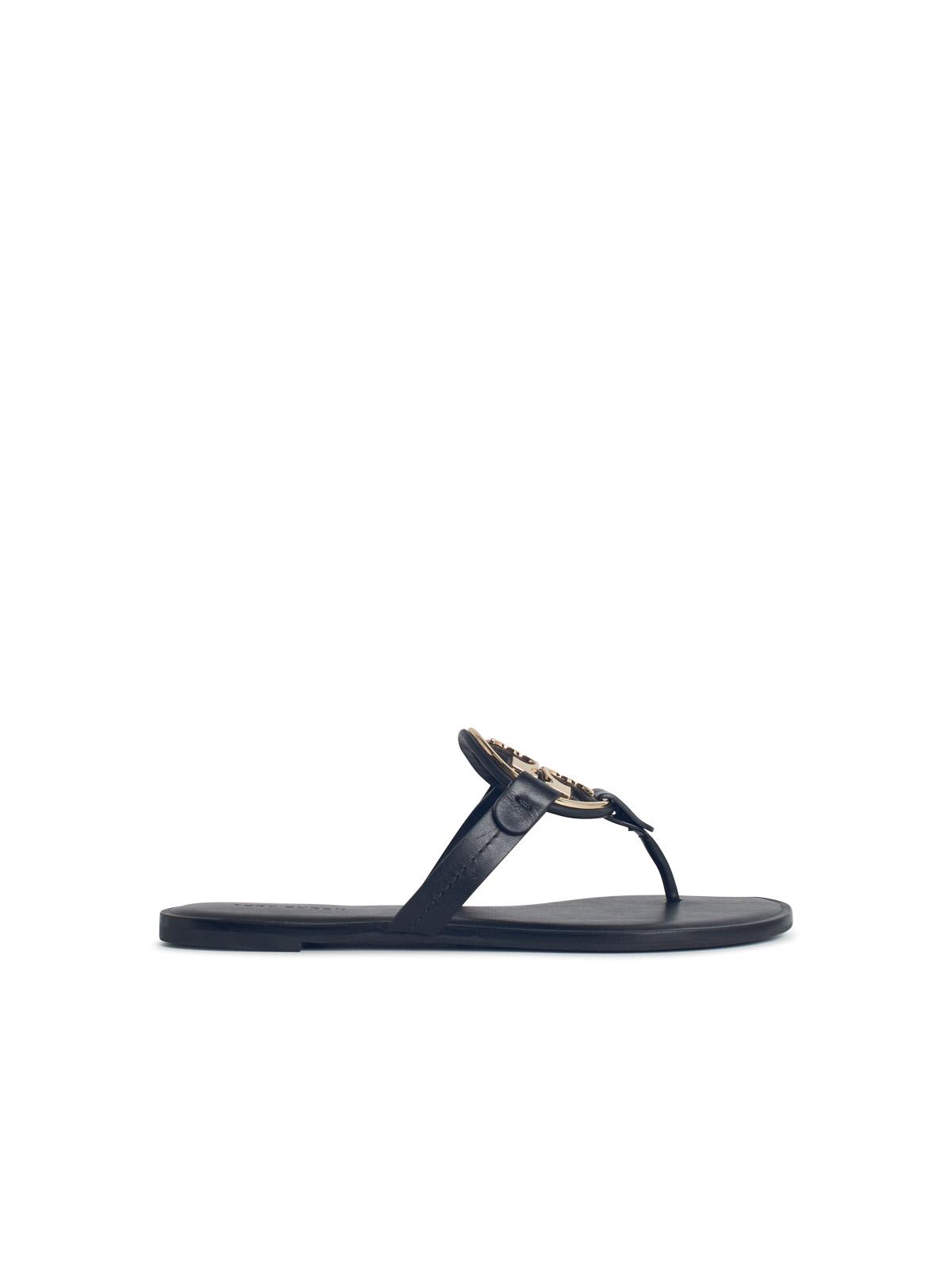 Tory Burch miller Sandals With pavé In Black Leather