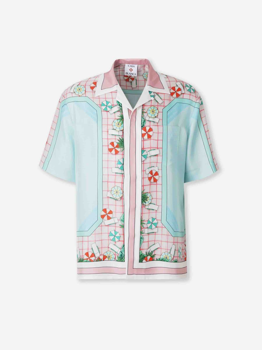 Casablanca Silk Shirts Re-Edit Printed Silk Shirt