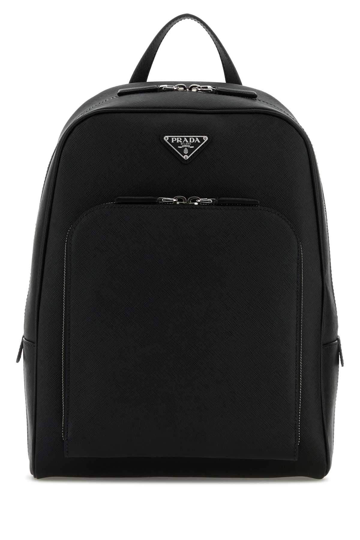 Prada Black Leather Backpack