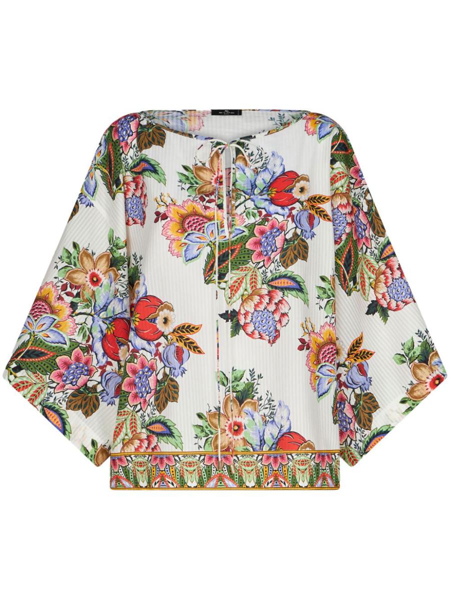 Etro Cotton And Silk Blend Top