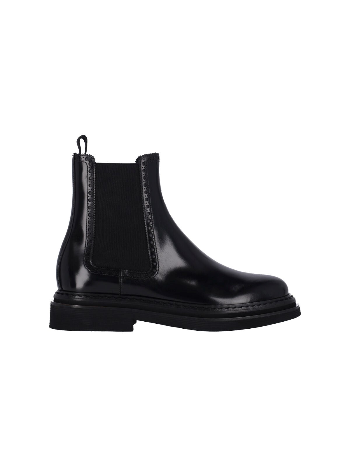 Dolce & Gabbana小牛皮革希尔斯靴