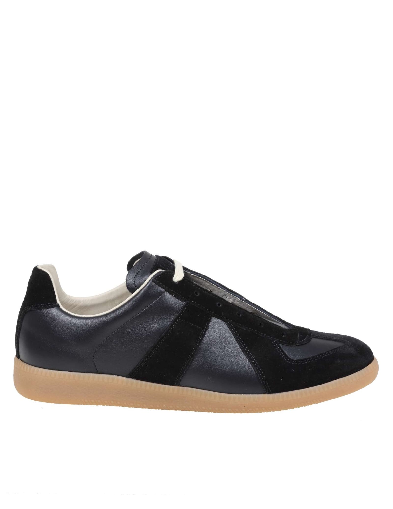 Maison Margiela Sneakers Replica In Leather And Suede