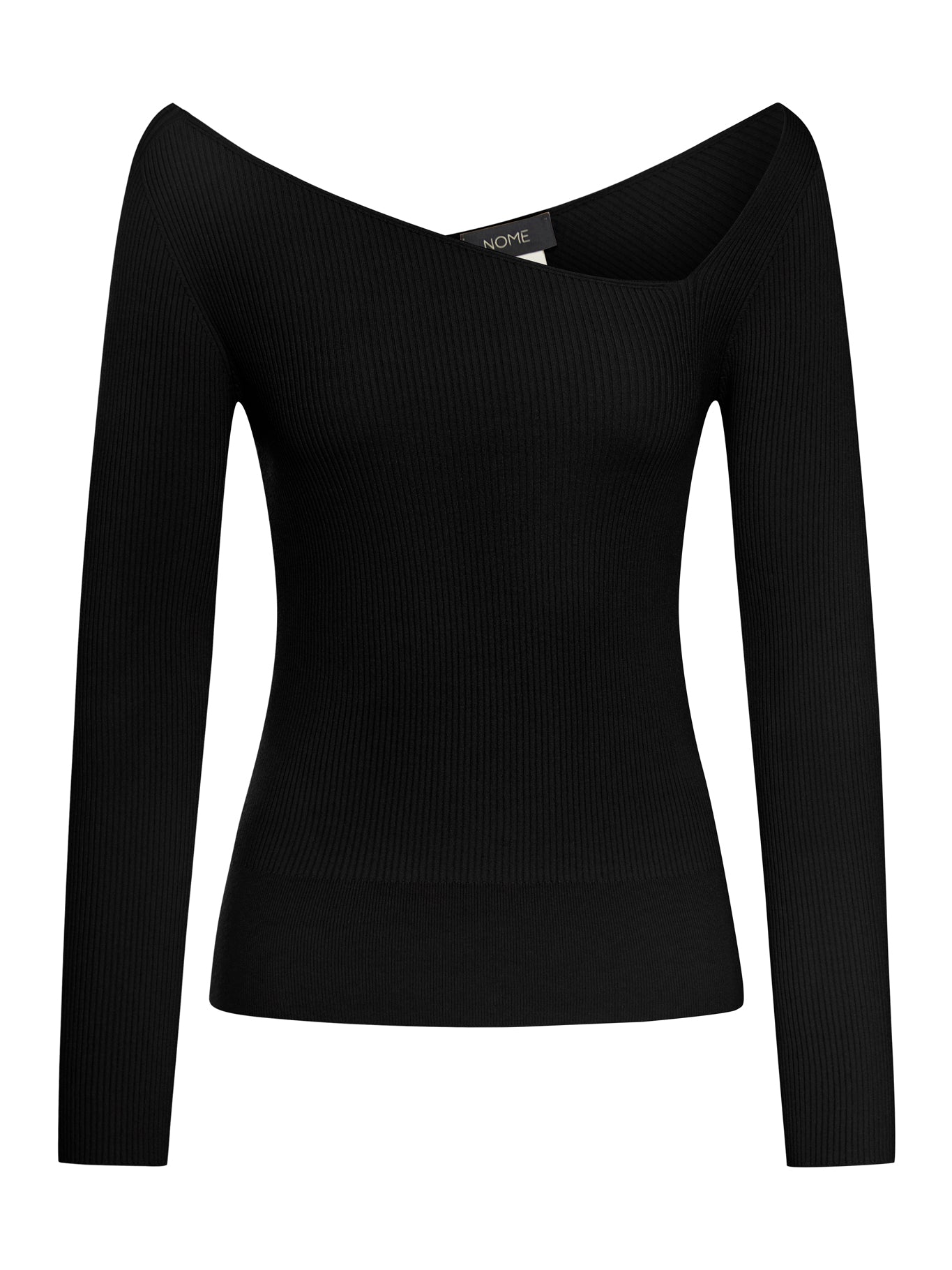 SWEATER WITH ASYMMETRIC WIDE NECKLINE - Nome By Gransasso - Woman