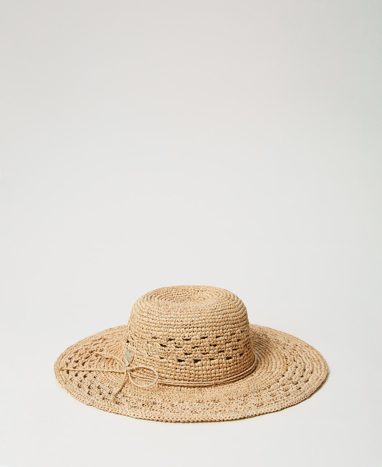 Twinset Plage - Chapeau en raphia ajouré, Paille, Taille Unique