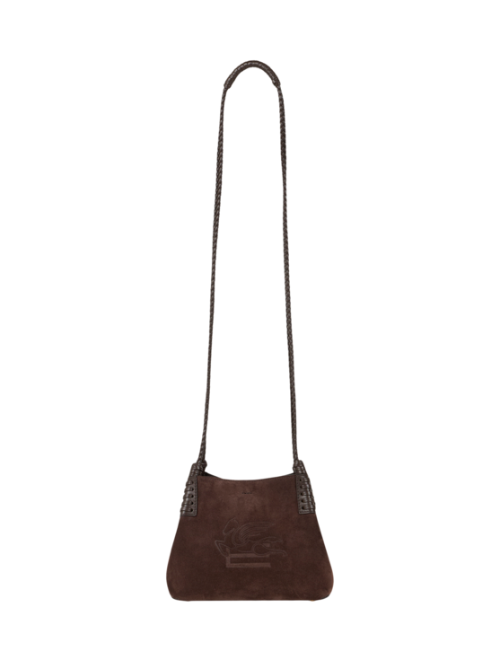Etro, Cabas Libra Façon Daim Mini Modèle, Femme, Marron
