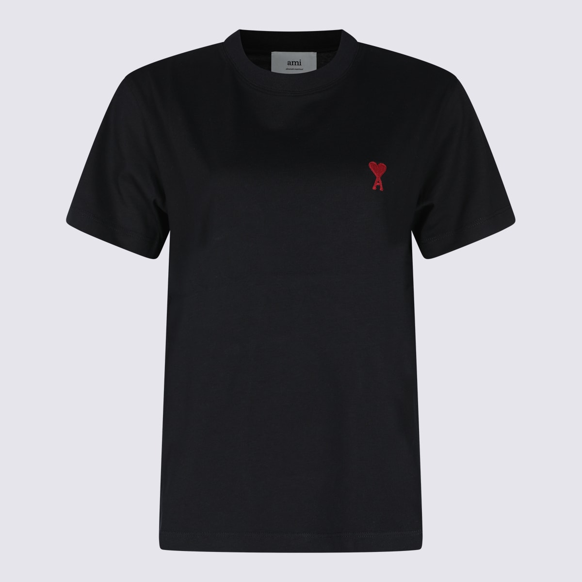 Ami Alexandre Mattiussi Black Cotton T-shirt