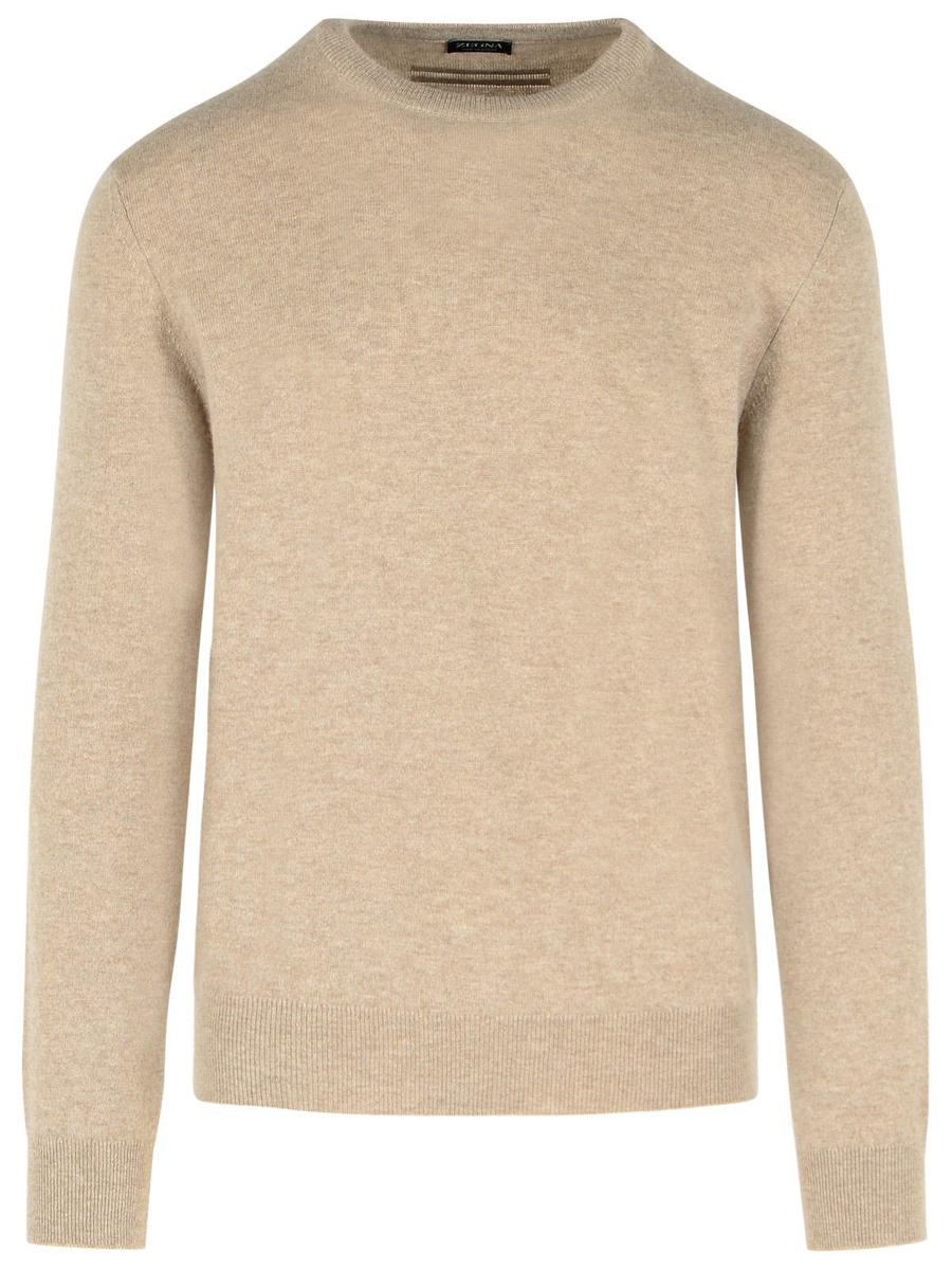 Zegna 'Oasi' Beige Cashmere Sweater