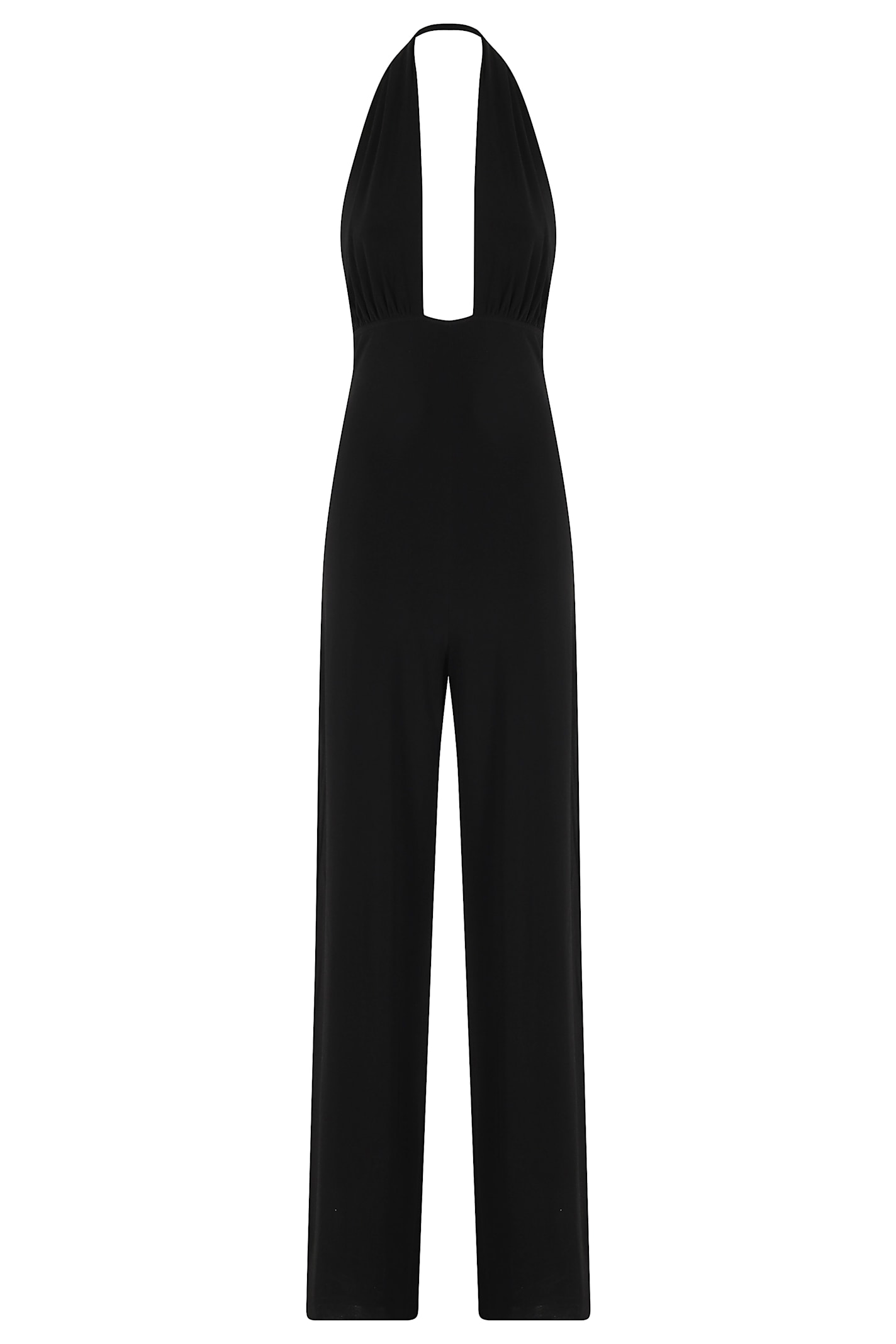 Norma Kamali Cross Halet Straight Leg Jumpsuit