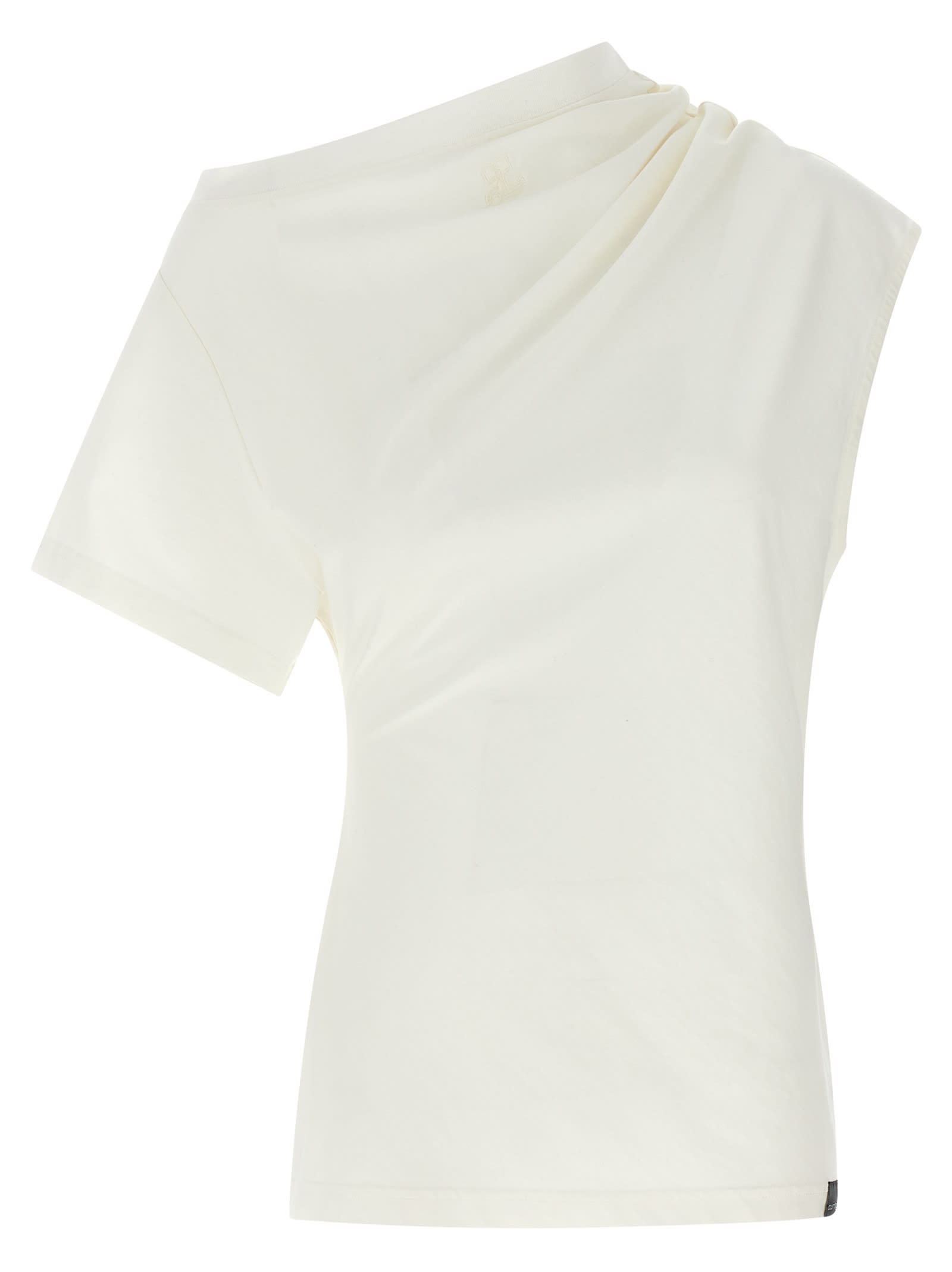 Courrèges twist Asymetrical T-shirt