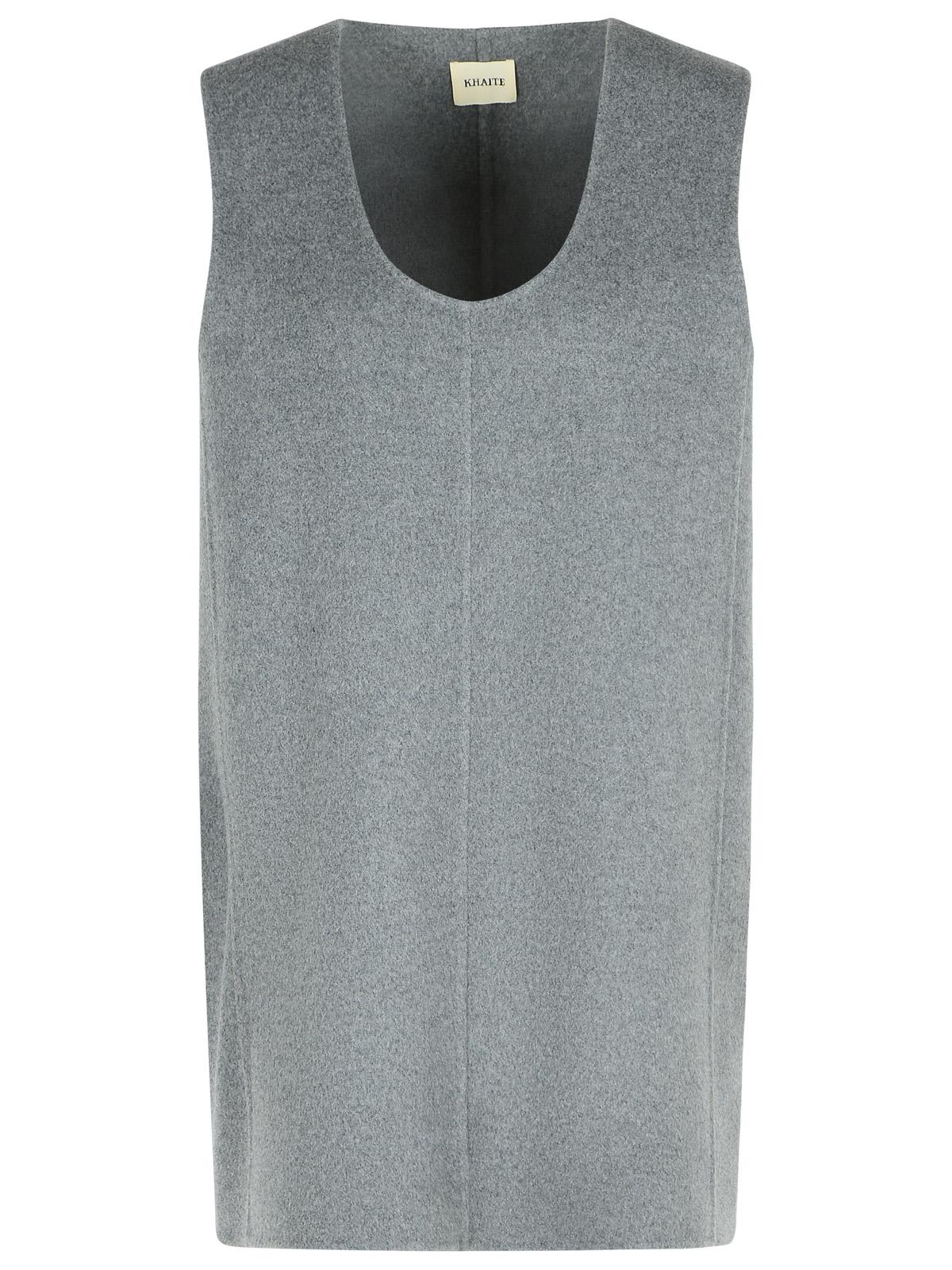 Khaite nyona Grey Wool Dress