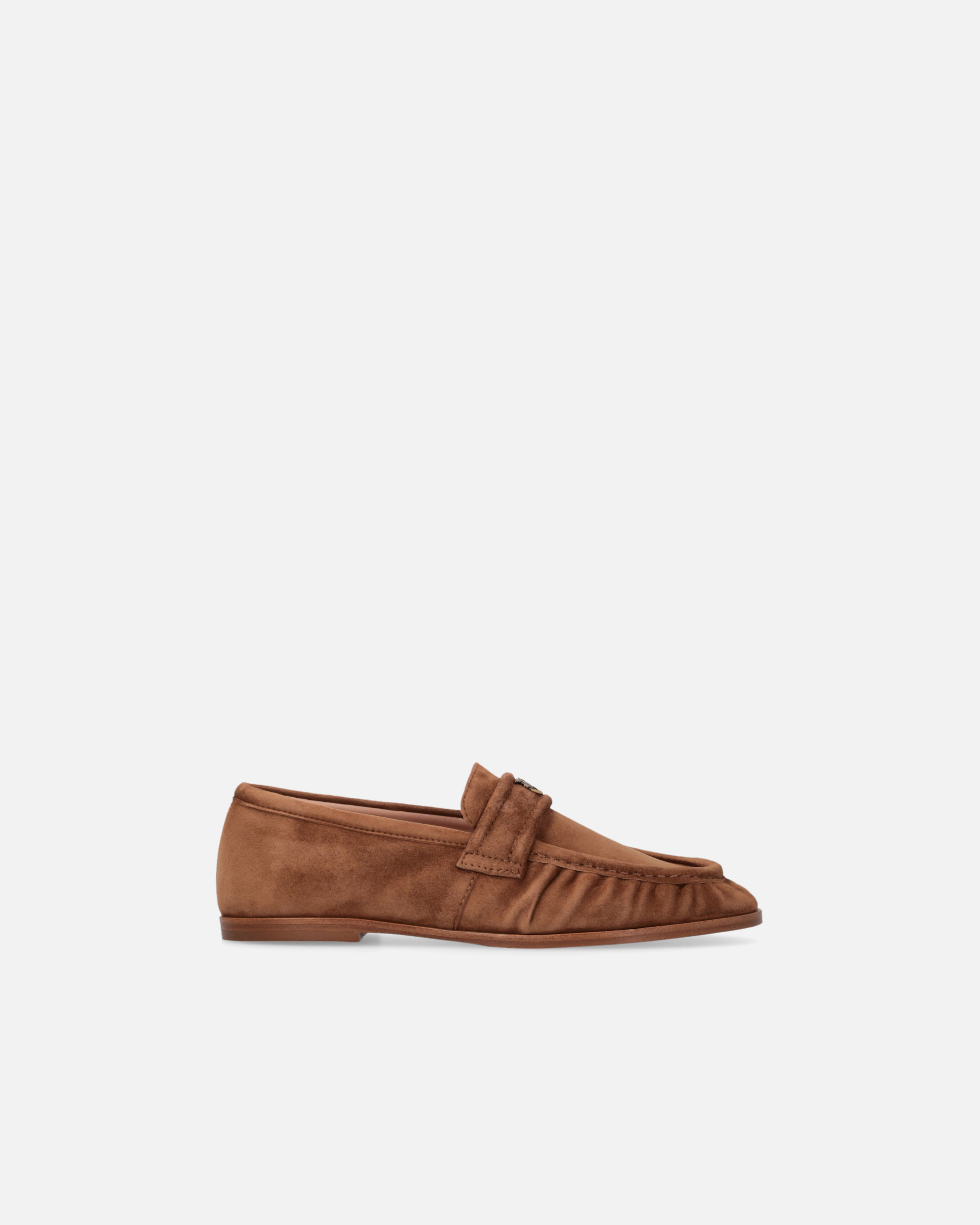 Pinko, Mocassins en daim souple, Or lamé, 37