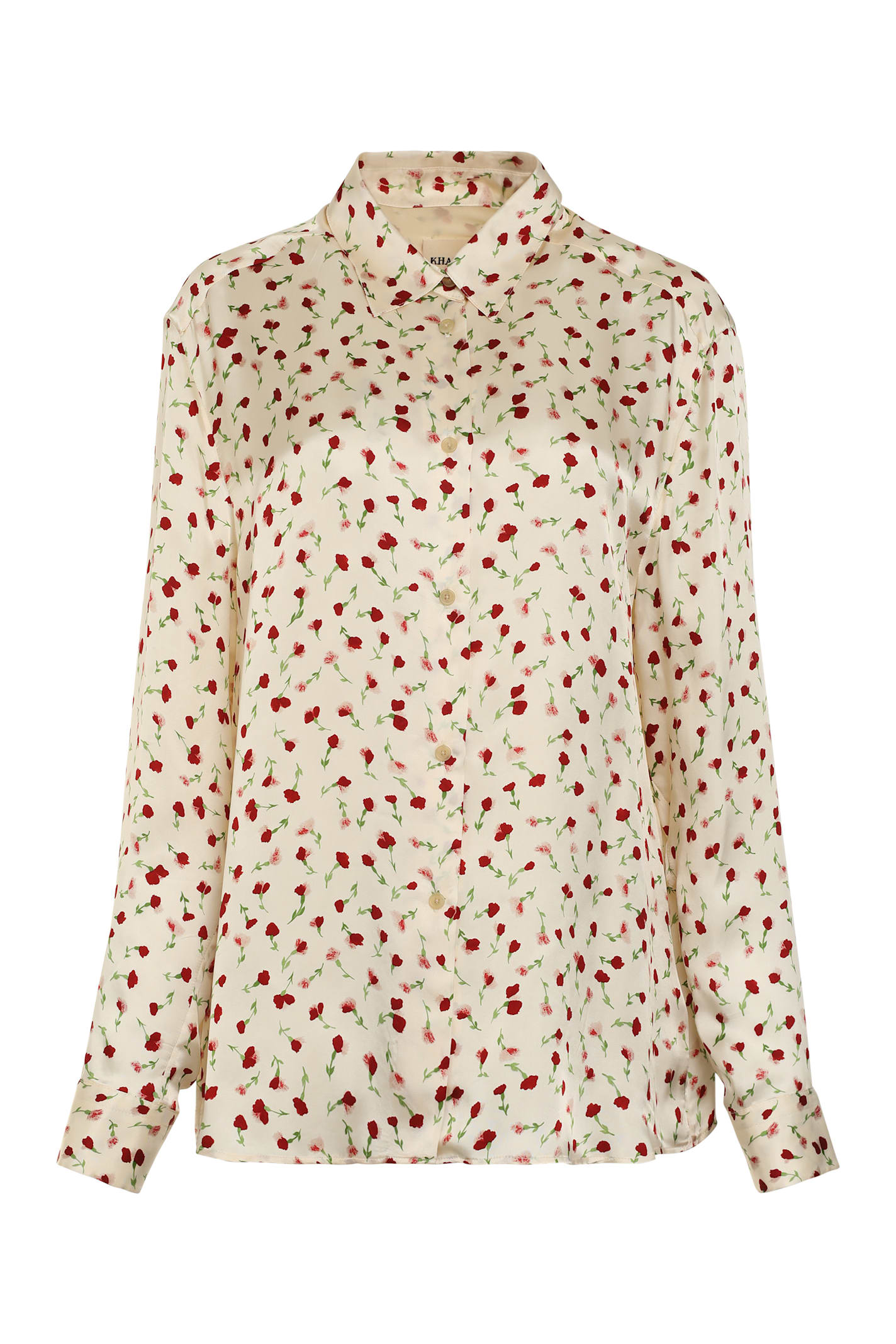 Khaite Argo Printed Silk Shirt