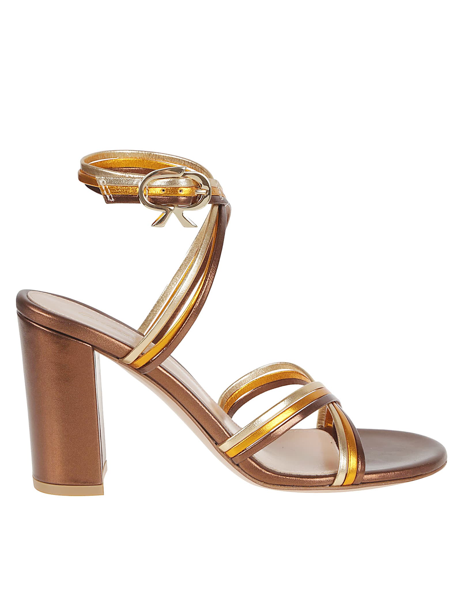 Gianvito Rossi Nappa Silk Sandal