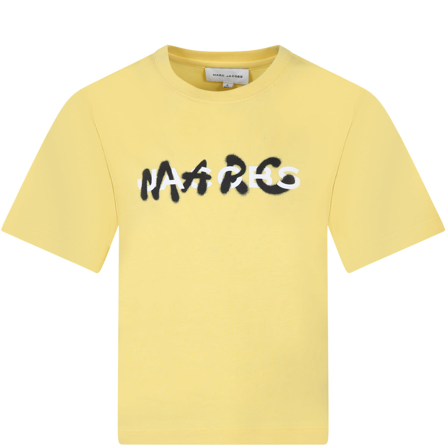 Marc Jacobs Yellow T-shirt For Kids With Logo
