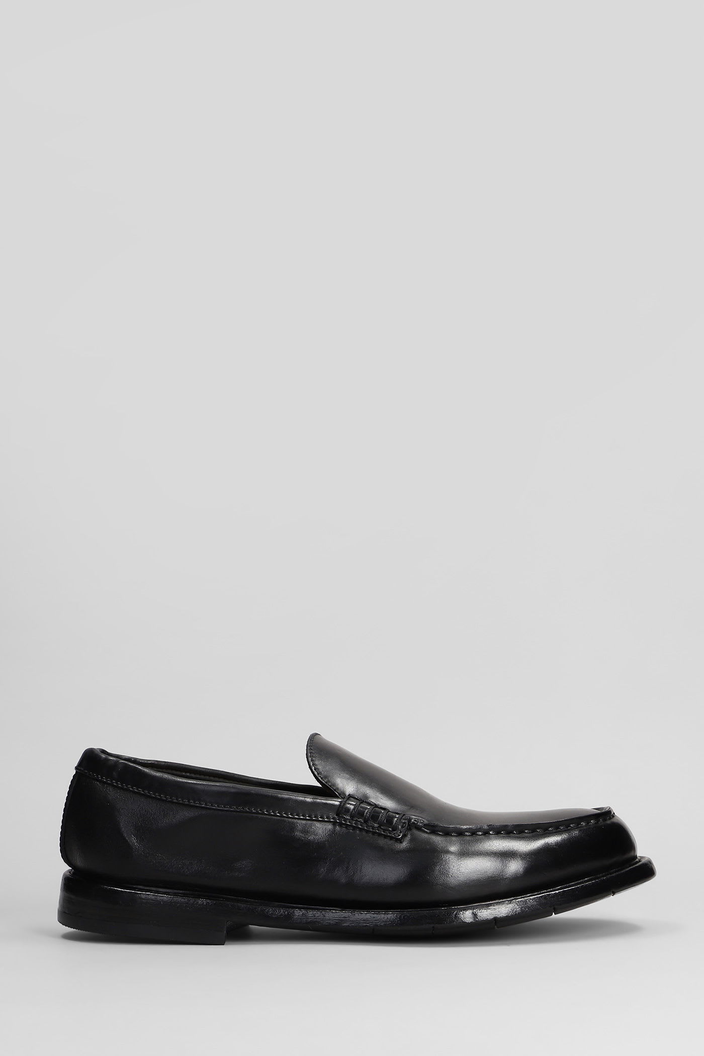 Premiata Loafers In Black Leather