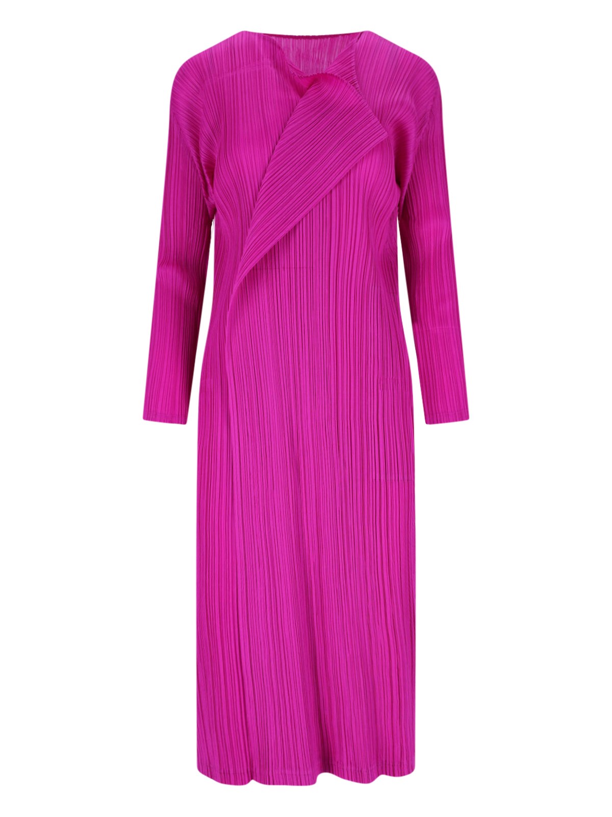 Pleats Please 'Light Wave' Pleated Midi Dress