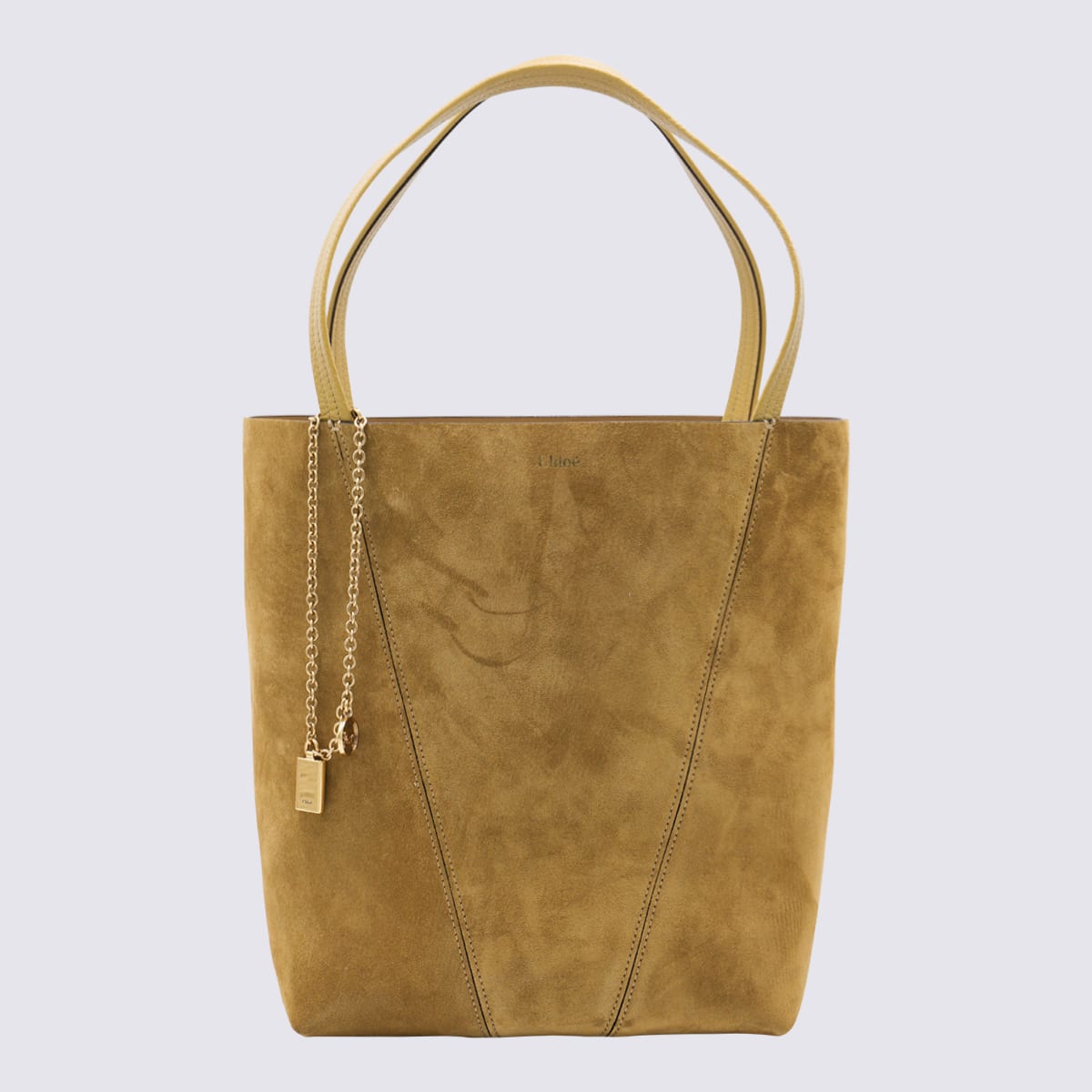 Chloé Dark Gold Leather Totes
