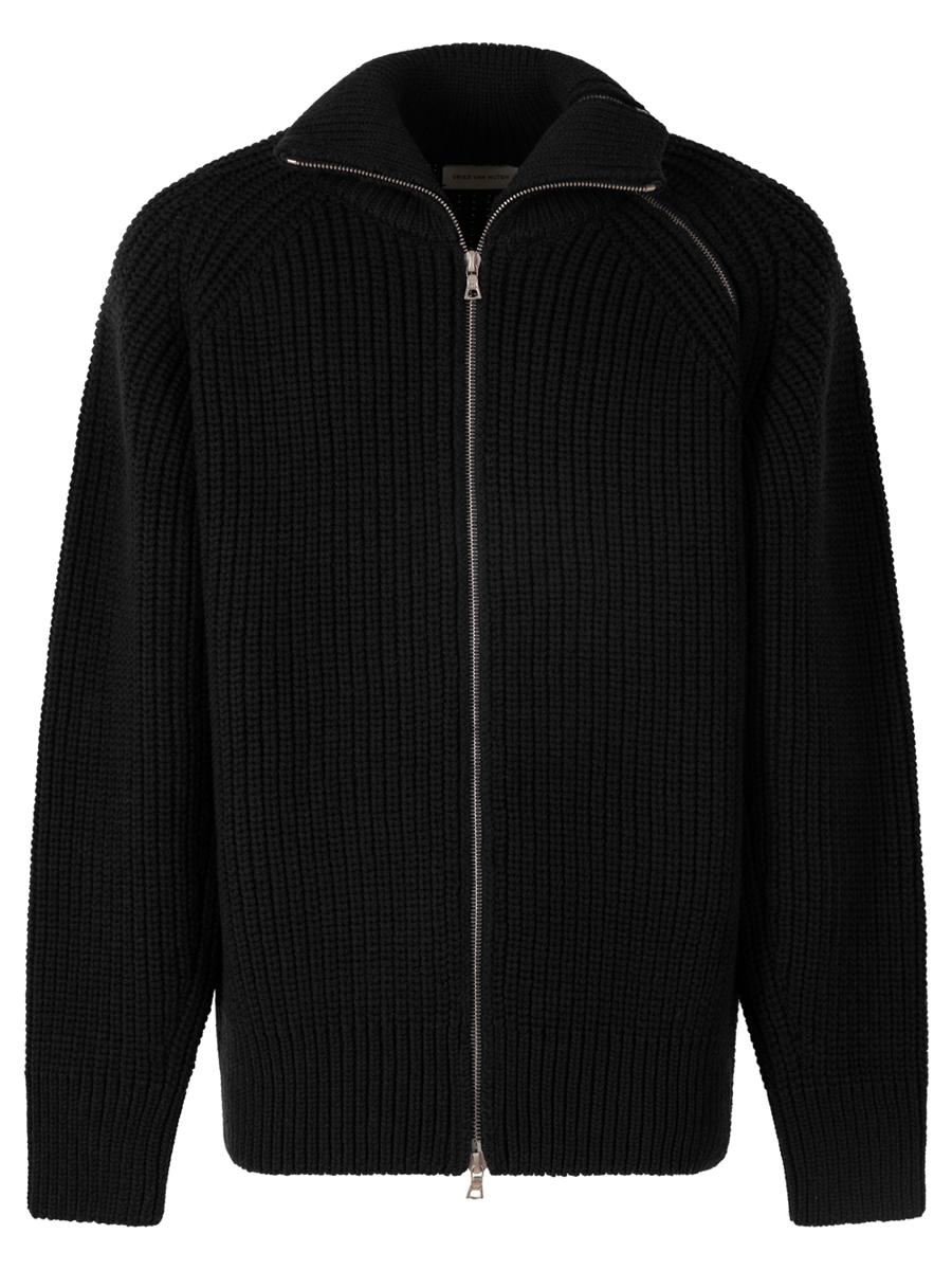 Dries Van Noten Monty Full-Zip High Neck Sweater Clothing