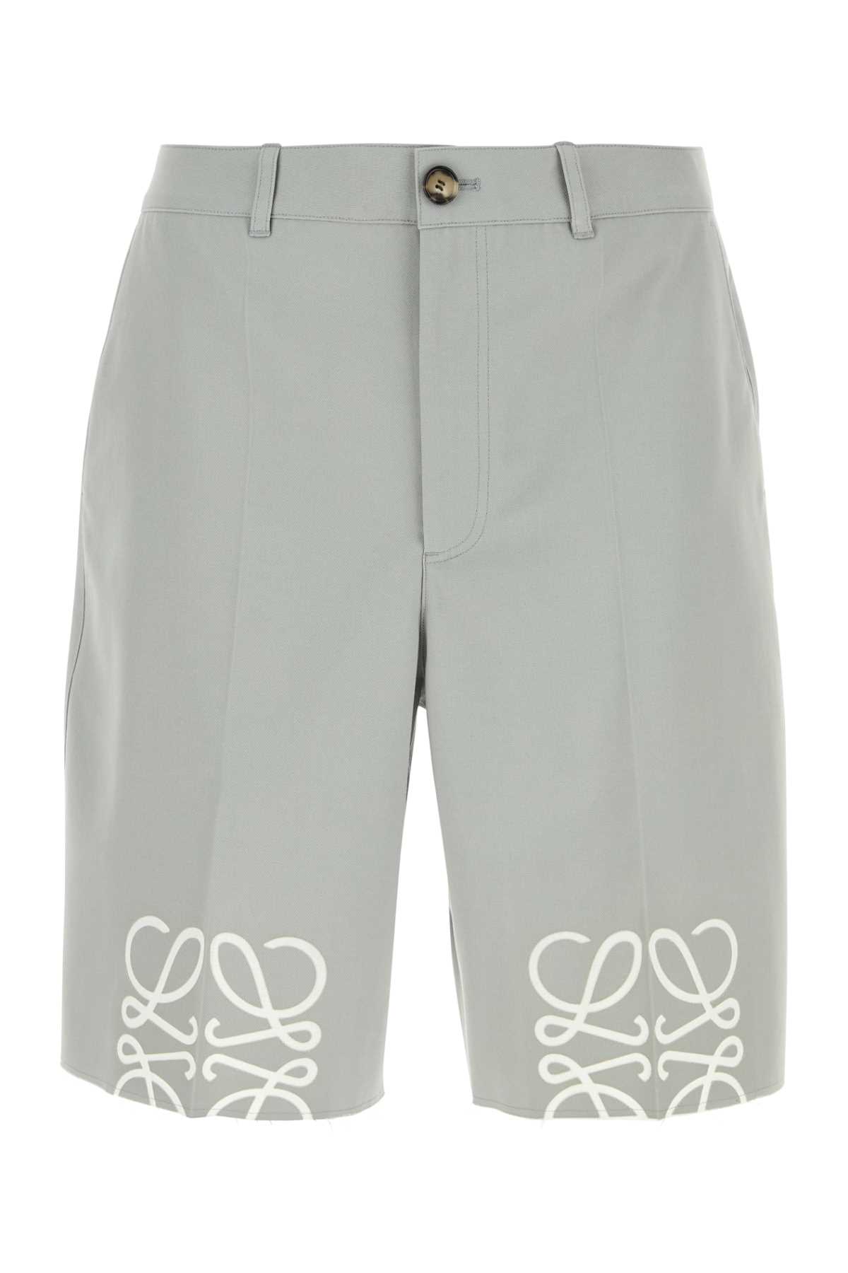Loewe Grey Twill Bermuda Shorts