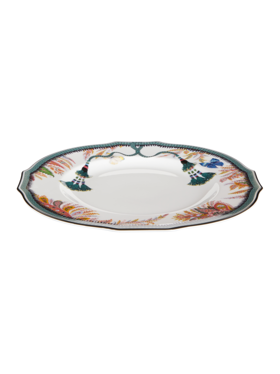 Etro, Paire D'assiettes Plates À Pampilles, Multicolore