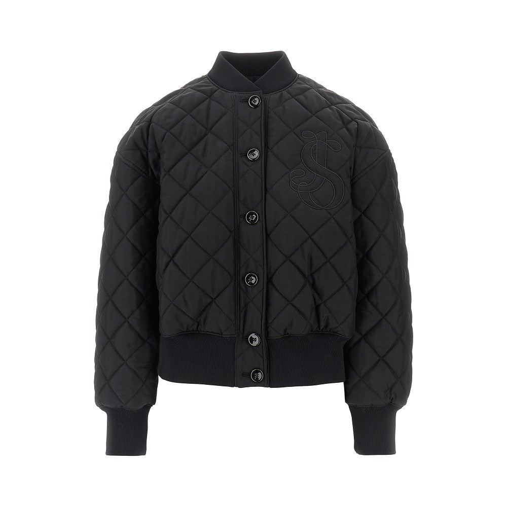JIL SANDER 菱形绗缝斜纹夹棉飞行员夹克 女款